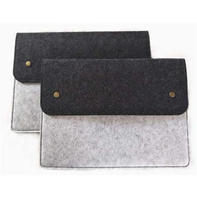 Image of 2Pcs Felt File Folders Expanding A4 Paper Organizer Document Carrier Bag Portable Envelope Handbag