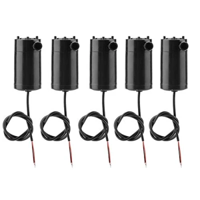 Image of DollaTek Mini Water Pump, Motor Pump Pumps DC 3V 5V Micro Submersible or Fish Tank Fountain Aquarium, 5Pcs