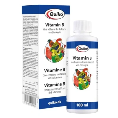 Image of Quiko Vitamin B 100 ml Highly Effective Combination of Vitamins for pet Birds and Racing Pigeons The Prevention Growth Nervous Disorders