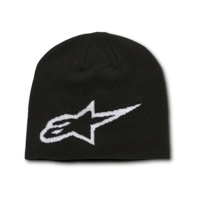 Image of Alpinestars Men&#039;s Big Ageless Beanie Hat, Black/White, One Size