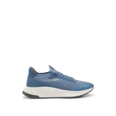 Image of BOSS Mens TTNM EVO Slon Trainers with Knitted Uppers Size 12