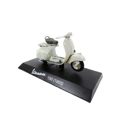 Image of OPO 10 Collection miniature scooter 1/18 compatible with Piaggio Vespa 150 gray 1955 Ves0041