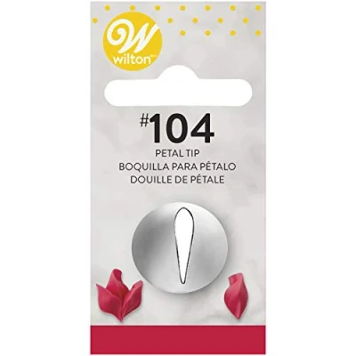 Image of Wilton Petal Tip, 104 Carded, Steel