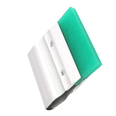 Image of Aluminium Handle Rubber Blade Scraper Silk Screen Printing Squeegee for 20cm Square Cut