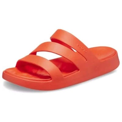Image of Crocs Women&#039;s Getaway Strappy Sandals, Lava, 3 UK