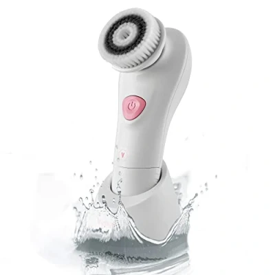 Image of Venga! Electric Facial Cleanser, Soft Bristle Brush, 2 Speed Settings, 6 Oscillation, IPX5 Water Resistant, VG FAC 3000 PK