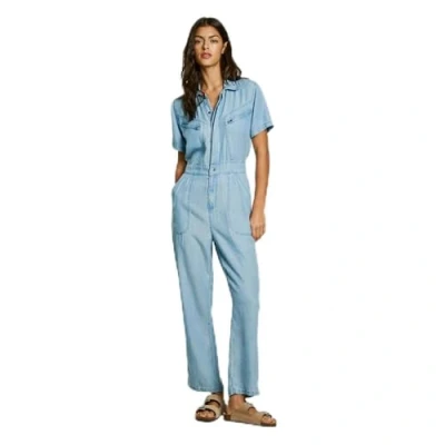 Image of Pepe Jeans Esmeralda Jumpsuit, Women&#039;s, Size: Medium, Blue
