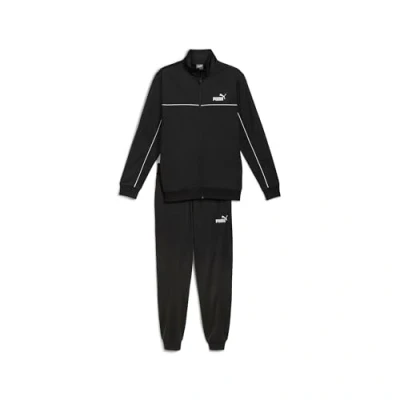 Image of PUMA Mens Piping Tracksuit Set Black S