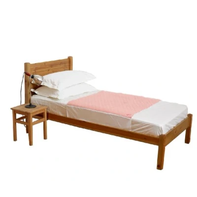 Image of KYLIE Bed Pads with Wings, 4 Litres Absorbency, 910Ã—910mm (36Ã—36&quot;), Pink, Waterproof Backing, Maximum Protection, Machine Washable, Moisture Wicking, Features Tuck In Flaps, Stay Dry Surface