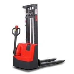 Image of Vulcan Fully Powered Stacker Lift Height mm 2000; Steel; Black/Red