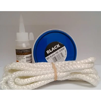 Image of 6mm Stove Fire Rope,High Temperature Glue &amp; Cement Pack