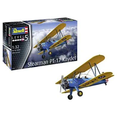 Image of Revell 03837 Stearman PT 17 Kaydet 1:32 Scale Unbuilt/Unpainted Plastic Model Kit