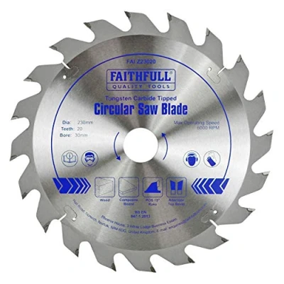 Image of Faithfull TCT Circular Saw Blade 230 x 30mm 20T POS FAIZ23020
