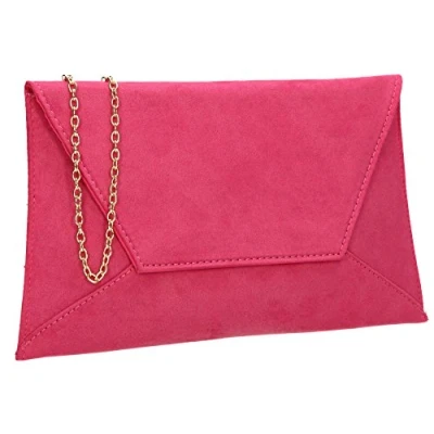 Image of SwankySwans Women&#039;s Dory Clutch Bag, Fuchsia