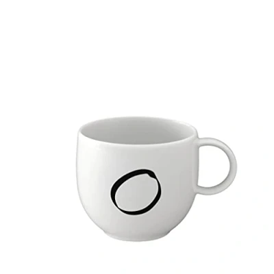 Image of like. by Villeroy &amp; Boch Letters Mug O, 380ml, Premium Porcelain, White