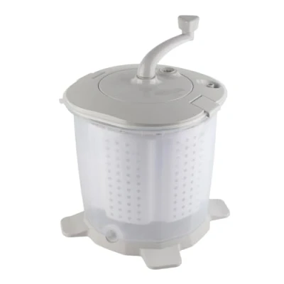 Image of Manual Washing Machine, Non Electric Portable Compact Hand Powered Mini Washer and Spin Dryer, Crank Clothes for Dorms, Apartments, Camping