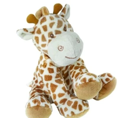 Image of Suki Baby Small Bing Soft Boa Plush Rattle with Embroidered Accents (Giraffe)