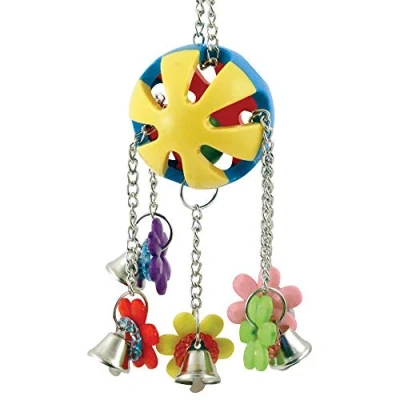 Image of Charming Jingle Ball Parrot Toy Bird Noise Bell African Grey