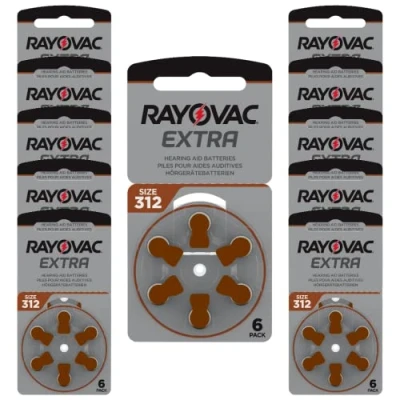 Image of Rayovac Puretone Ltd 312 Hearing Aid Batteries with New Sound Fusion Technology