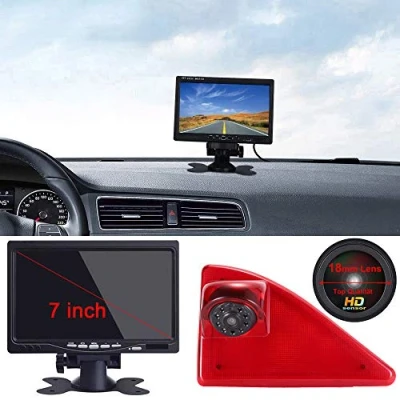 Image of 7&#039;&#039; Inch TFT LCD Auto Monitor + 1280x720 Pixel 1000 TV Lines Parking Camera, HD Night Vision Rear View Backup Camera for Opel Vauxhall Movano ab 2010/Renault Master 2010/Nissan NV400 2010