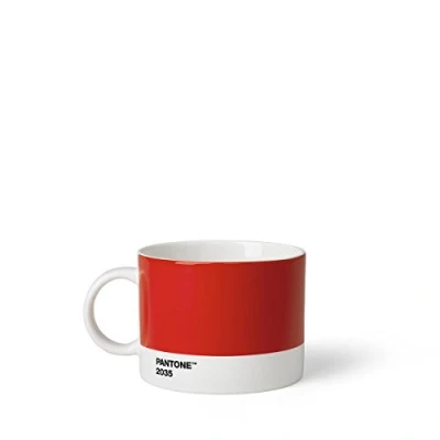 Image of Copenhagen Design Pantone Cup, Tea/Coffee Mug, fine China (Ceramic), 475 ml, red, 2035 C, 1 Count (Pack of 1)