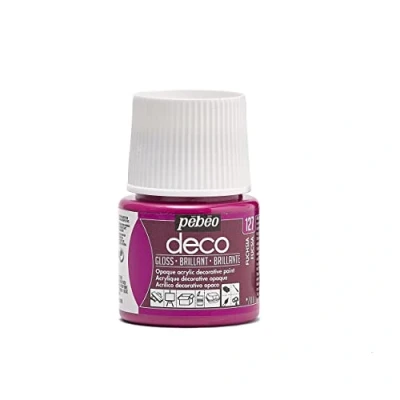 Image of Pebeo 45ml Deco Br, Acrylic, Fuchsia, 7 x 4.5 cm