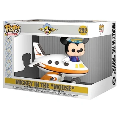 Image of Funko Pop! Rides: Disney Mickey Mouse With Plane Amazon Exclusive Collectable Vinyl Figure Gift Idea Official Merchandise Toys for Kids &amp; Adults Movies Fans