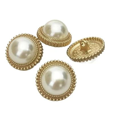 Image of Buttons Pearl Button Round Coat Buttons, Color 14, 20mm (6 Pieces)