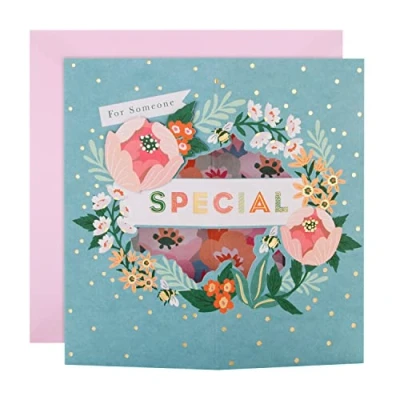 Image of Hallmark 3D Card for Someone Special Die Cut Floral Design