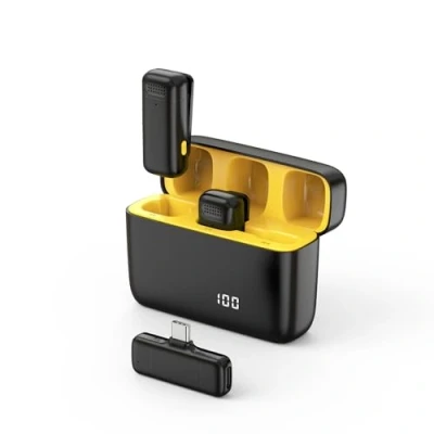 Image of USB C Lavalier Microphone, Wireless Mini Microphone for iPhone iPad, Mobile Phone Video Recording, Lapel YouTube/Streaming/Vlog/Twitch/Facebook Live