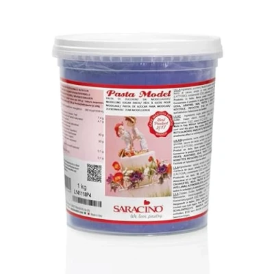 Image of Saracino Sugar Paste Model Lilac Modelling 1 kg Gluten Free Made in Italy