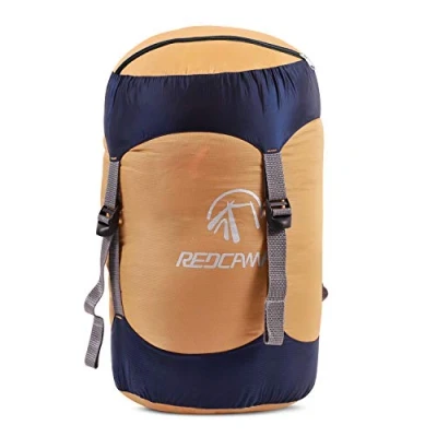 Image of REDCAMP 25L Nylon Compression Stuff Sack for Sleeping Bag, Lightweight Compact Bag Camping Outdoor Hiking Backpacking Travelling, Yellow Large
