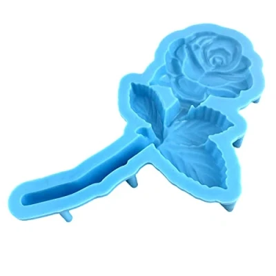 Image of vsilay Rose Silicone Mold 3D Flower Resin Keychain Pendant Crystal Epoxy DIY Jewelry Casting Mould