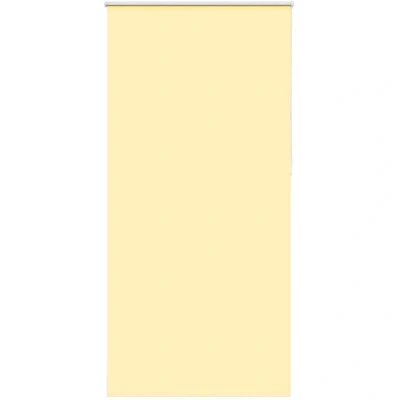 Image of vidaXL Roller Blind Blackout Yellow 115x210 cm Fabric Width 110.7 Polyester