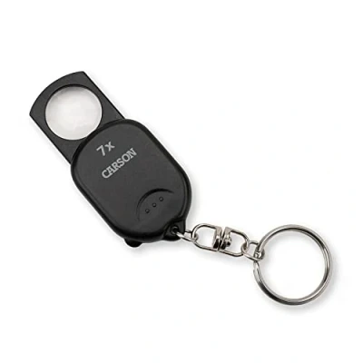 Image of Carson GN 70 Keyring with Magnifier, Black, XL