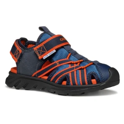 Image of Geox J Sandal AIRADYUM BO, Navy/Red, 1 UK