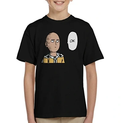 Image of Saitama Ok Speech Bubble One Punch Man Men&#039;s T Shirt