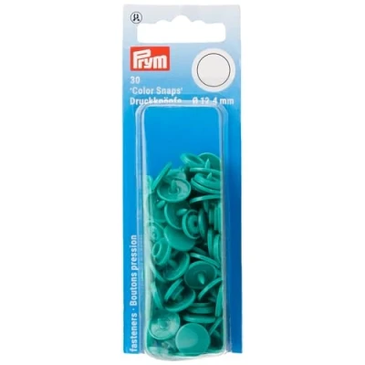 Image of Prym 393129 Sew Free Popper Color Snaps Round 12.4 mm Green Plastic PRYM_393129 1