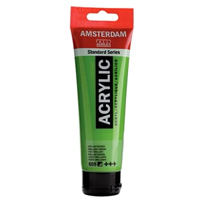 Image of Amsterdam Standard Series Acrylic Tube 120 ml Brilliant Green 605 (17096052)