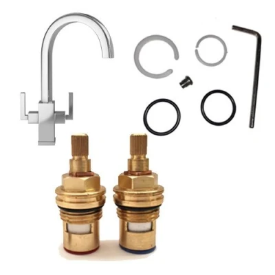 Image of Tap Magician Franke Planar Complete Repair Spares Kit Compatible Spout O Ring Seals &amp; Cartridge Valve Pair