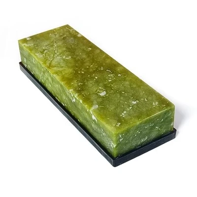 Image of Knife Sharpening Stone,10000 Grit Sharpener Whetstone Final Fine Polishing Natural Green Honing Oilstone for Knives Tools,Cutting Tools 180 * 60 30mm (A)