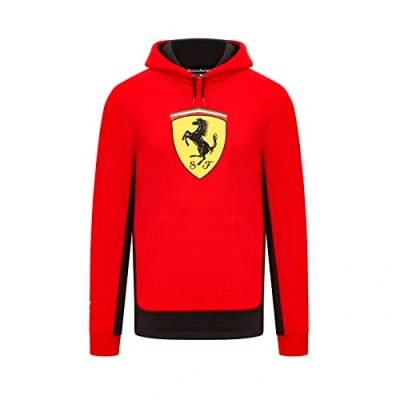 Image of PUMA 2023 Ferrari Fanwear Big Shield Hoodie (Red)
