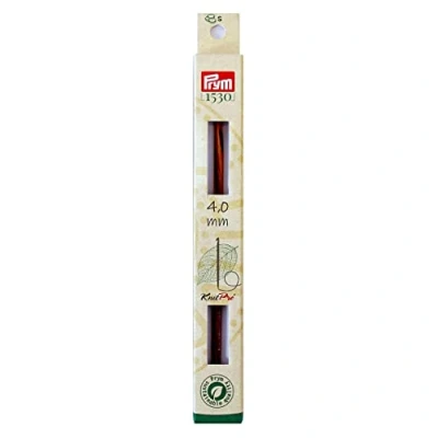 Image of Prym Tunisian Crochet Hook, Wood Metal, Multicoloured, 4 mm