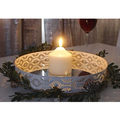 Image of Marco Paul 50 Hours 8cm Church Pillar Candle Long Burn Time Ivory Candles Burning Lighting Lantern Light Lasting Festive Décor Wedding Party Christmas