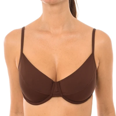 Image of Michael Kors Womenss underwired bikini bra MM1N618 Brown Size Small