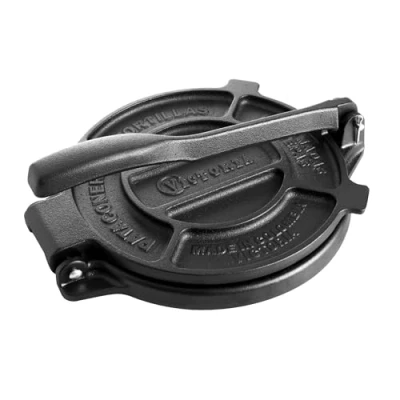 Image of Victoria 6.5 inch Cast Iron Tortilla Press and Pataconera, Original Made in Colombia, Seasoned