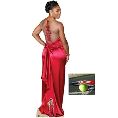 Image of BundleZ 4 FanZ Serena Williams Tennis Star Lifesize Cardboard Cutout/Standup Fan Pack, 185cm x 60cm Includes Mini Cutout and 8x10 Photo