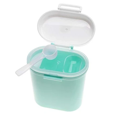 Image of TOPINCN Baby Milk Powder Box formula Dispenser Plastic Portable Kids Snack Food Fruit Candy Storage Container Large Capacity(Large Size Green)