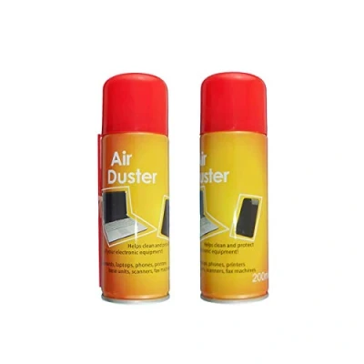 Image of 2 x 200ml Compressed Air Duster Cleaner Can Canned Laptop Keyboard Mouse Phones