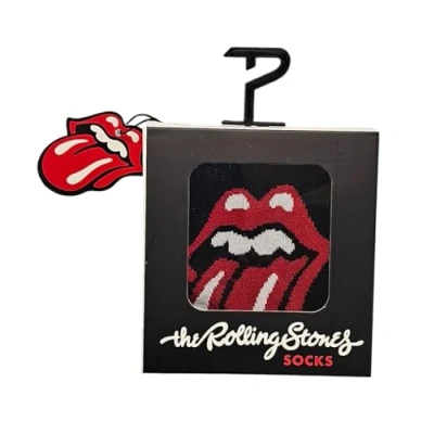 Image of PERRI&#039;S SOCKS Rolling Stones Gift Box Socks, Black, 10